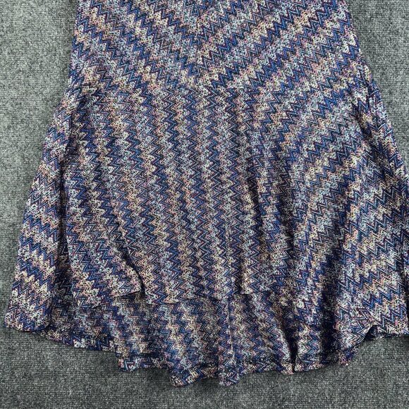 Anthropologie Maeve Womens XS Dress Sleeveless Knit A Line Swing Hem Blue Purple - Picture 2 of 7